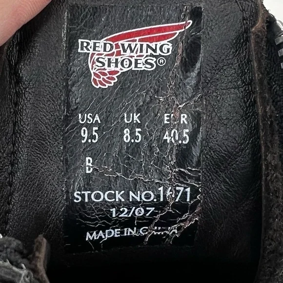 Red Wing Women’s Double Zip Black Leather Motorcycle Boots - Picture 14 of 16